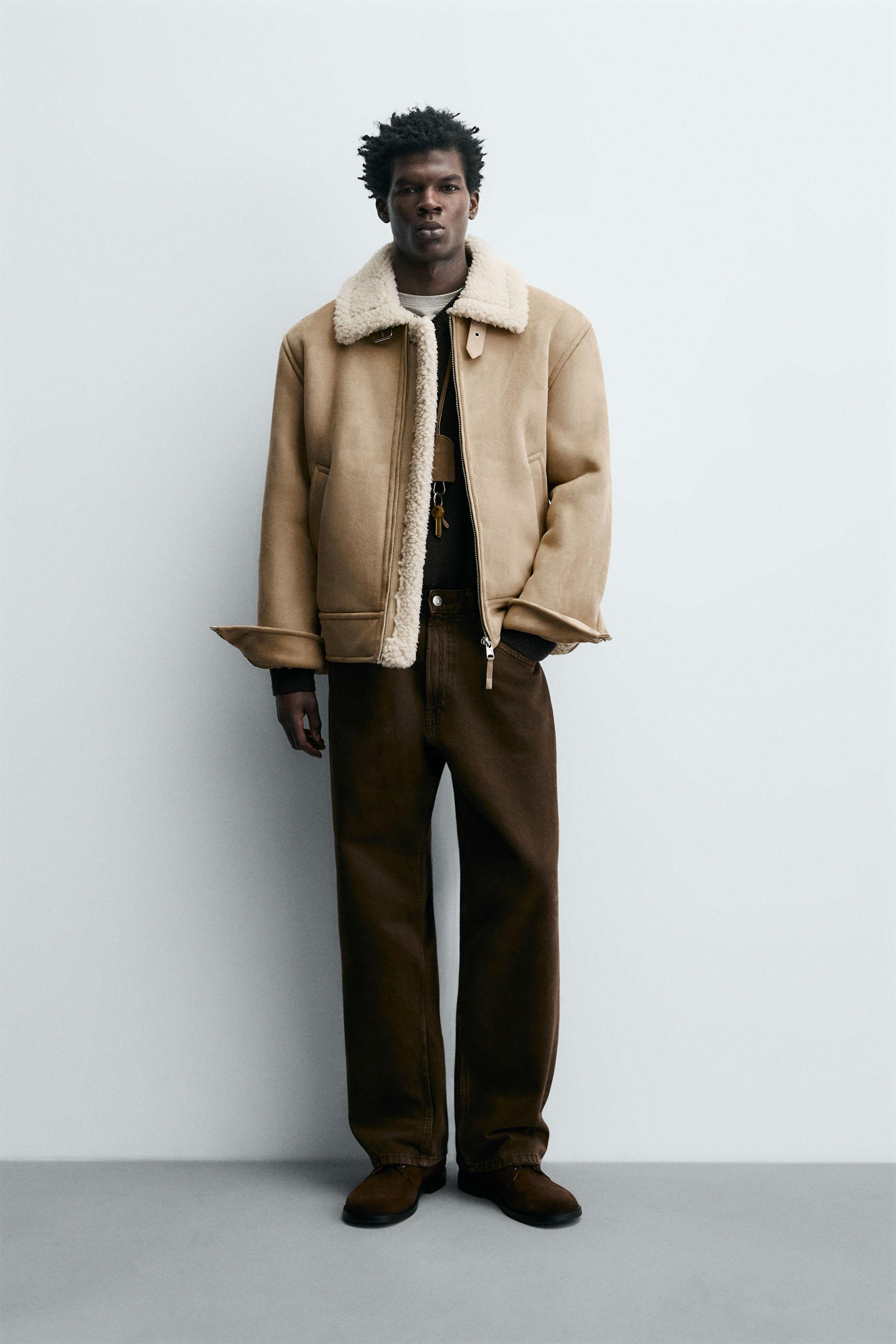 DOUBLE FACED FAUX SUEDE JACKET